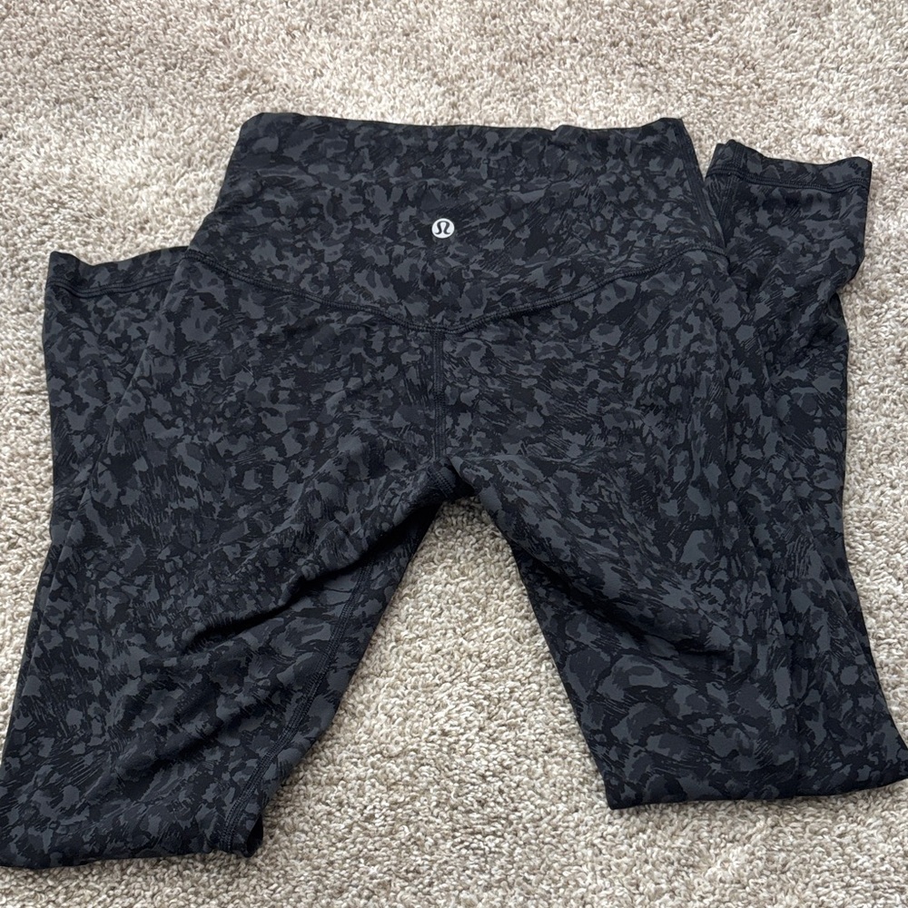 lululemon Black Patterned Leggings